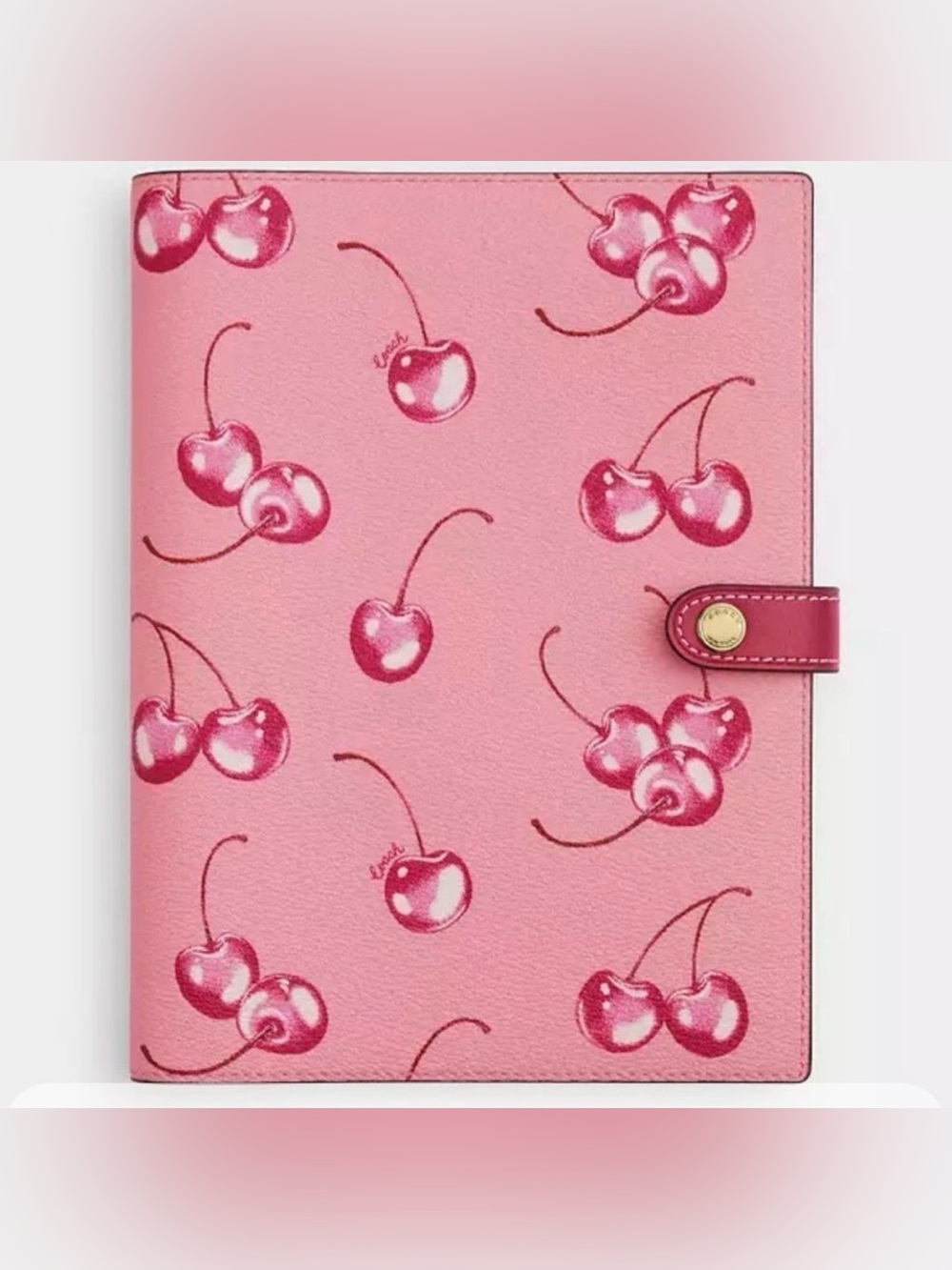 Coach Cherry Notebook